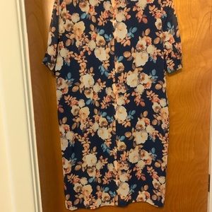 Jcrew floral short sleeve dress